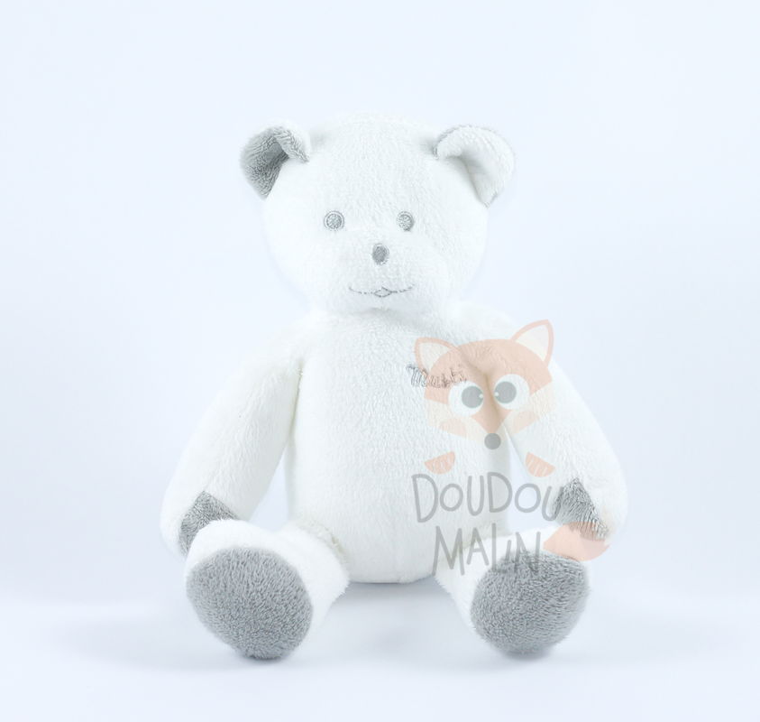  soft toy musti the bear white grey 